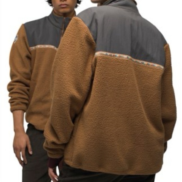 Prana NWT embroidered Hurricane Full Zip Fleece Jacket Medium - Picture 1 of 10